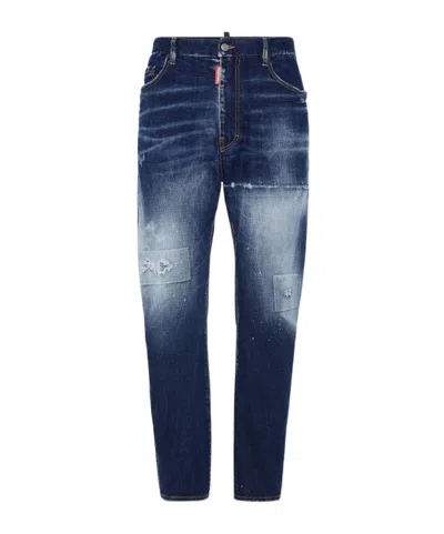 DSQUARED2 DISTRESSED STRETCH-COTTON JEANS