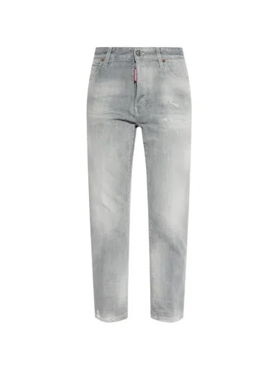 Dsquared2 Distressed Trousers In Gray
