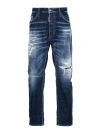 DSQUARED2 DISTRESSED WASHED-DENIM JEANS