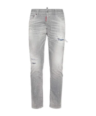DSQUARED2 DSQUARED2 DISTRESSED STRAIGHT-LEG JEANS