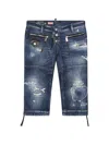 Dsquared2 Distressed-effect Biker Jeans In Blue