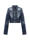 Dsquared2 Distressed-effect Denim Jacket In Black