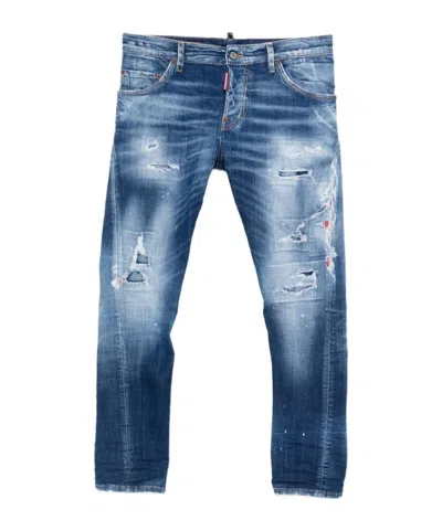DSQUARED2 DISTRESSED-EFFECT JEANS