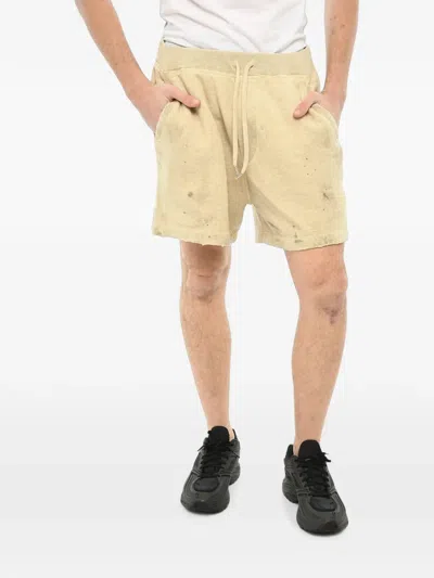 Dsquared2 Distressed-effect Track Shorts In Neutral