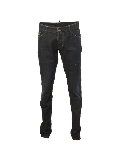 Pre-owned Dsquared2 Distressed-finish Jeans In Blue