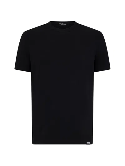 Dsquared2 Dominate Your Sport T-shirt Mit Rundem Ausschnitt In Black