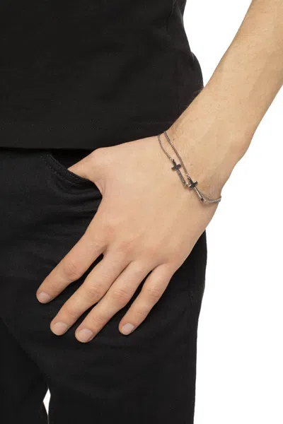 Dsquared2 Double Bracelet In Silver