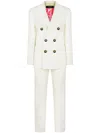 Dsquared2 Boston Double-breasted Suit In White