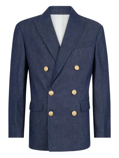 Dsquared2 Double-breasted Blazer In Blue