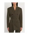 Dsquared2 Double-breasted Blazer In Green