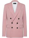 Dsquared2 Double-breasted Blazer In Pink