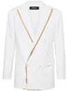 Dsquared2 Double-breasted Blazer In White