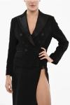 Dsquared2 Double Breasted Blazer With Satin Details