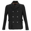Dsquared2 Double-breasted Coat In Grey Wool In Gray