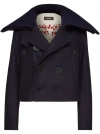 Dsquared2 Double-breasted Sailor Mini Peacoat In Navy Blue