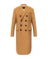 Dsquared2 Dsquared Camel Wool Blend Oversize Deana Coat In Brown