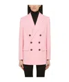 Dsquared2 Pink Double-breasted Jacket In Pink