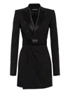 Dsquared2 Double-breasted Mini Dress In Black