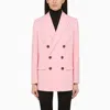 Dsquared2 Pink Double-breasted Jacket In Pink