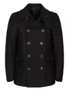 Dsquared2 Double-breasted Pocket Coat In Black