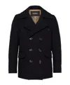 Dsquared2 Double-breasted Short Coat In Black