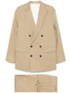 Dsquared2 Double-breasted Suit In Brown