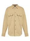 Dsquared2 Double-pockets Landscape Shirt Jacket In Brown