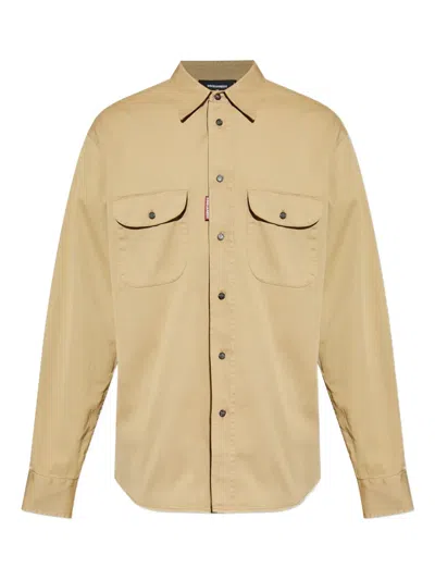 DSQUARED2 DOUBLE-POCKETS LANDSCAPE SHIRT JACKET