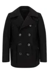 Dsquared2 Double-breasted Pocket Coat In Black
