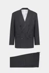 Dsquared2 Double-breasted Wool Suit In Charcoal Grey