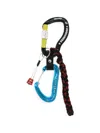 Dsquared2 Double-carabiner Textile Keyring In Black