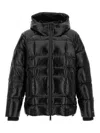 Dsquared2 Shiny Finish Puffer Bomber Jacket With Hood In Black