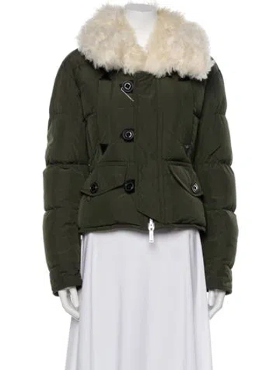 Pre-owned Dsquared2 Down Jacket In Green
