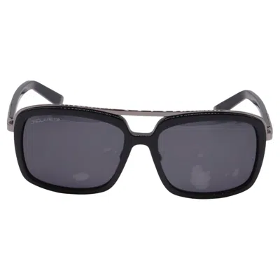 Pre-owned Dsquared2 Dq0026 Aviator Sunglasses In Black Acetate