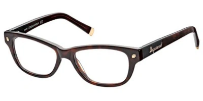 Dsquared2 Dq5067 052 Men's Glasses Tortoiseshell Size 52 - Free Lenses - Blue Light Block Available In Brown Tortoise