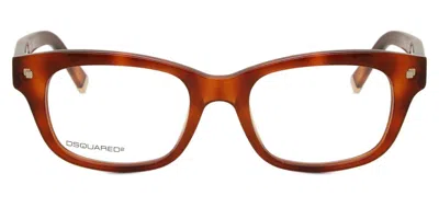 Dsquared2 Dq5068 053 Men's Glasses Brown Size 51 - Free Lenses - Blue Light Block Available In Chocolate Brown Blue