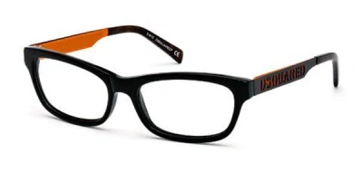 Dsquared2 Dq5095 001 Women's Glasses Black Size 54 - Free Lenses - Blue Light Block Available In Glossy Black