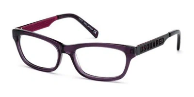 Dsquared2 Dq5095 020 Women's Glasses Purple Size 54 - Free Lenses - Blue Light Block Available