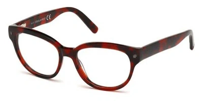 Dsquared2 Dq5128 055 Women's Glasses Tortoiseshell Size 53 - Free Lenses - Blue Light Block Available In Red Black Tortoise