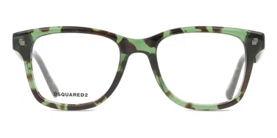Dsquared2 Dq5130 055 Men's Glasses Tortoiseshell Size 49 - Free Lenses - Blue Light Block Available In Green Black Tortoise