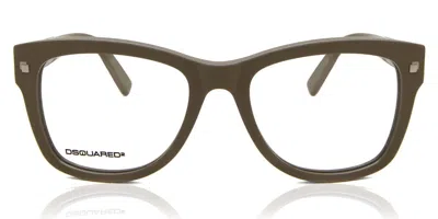 Dsquared2 Dq5136 057 Men's Glasses Brown Size 51 - Free Lenses - Blue Light Block Available In Beige Brown