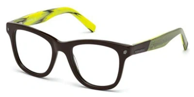 Dsquared2 Dq5167 048 Men's Glasses Brown Size 51 - Free Lenses - Blue Light Block Available