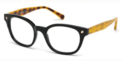 Dsquared2 Dq5180 Oxford 001 Men's Glasses Black Size 50 - Free Lenses - Blue Light Block Available In Yellow