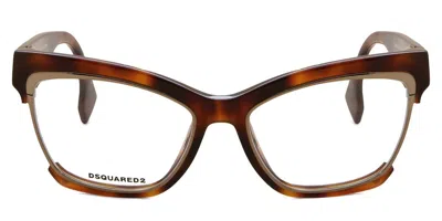 Dsquared2 Dq5222 052 Women's Glasses Tortoiseshell Size 54 - Free Lenses - Blue Light Block Available
