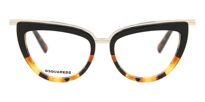 Dsquared2 Dq5238 Women's Glasses, Tortoiseshell, Size 50 In Brown
