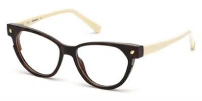 Dsquared2 Dq5248 Women's Glasses, Tortoiseshell, Size 50 In Brown