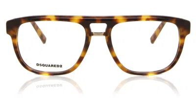Dsquared2 Dq5257 052 Men's Glasses Tortoiseshell Size 53 - Free Lenses - Blue Light Block Available In Brown