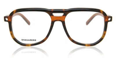 Dsquared2 Dq5260 Men's Glasses, Tortoiseshell, Size 54 In Brown