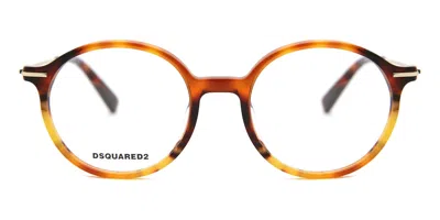 Dsquared2 Dq5286 053 Men's Glasses Tortoiseshell Size 50 - Free Lenses - Blue Light Block Available In Brown