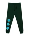 Dsquared2 Dѕquared2 Kids Leaf Printed Drawstring Pants In Black